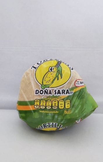 Producto Tortilla empaquetada 800 g DOÑA SARA